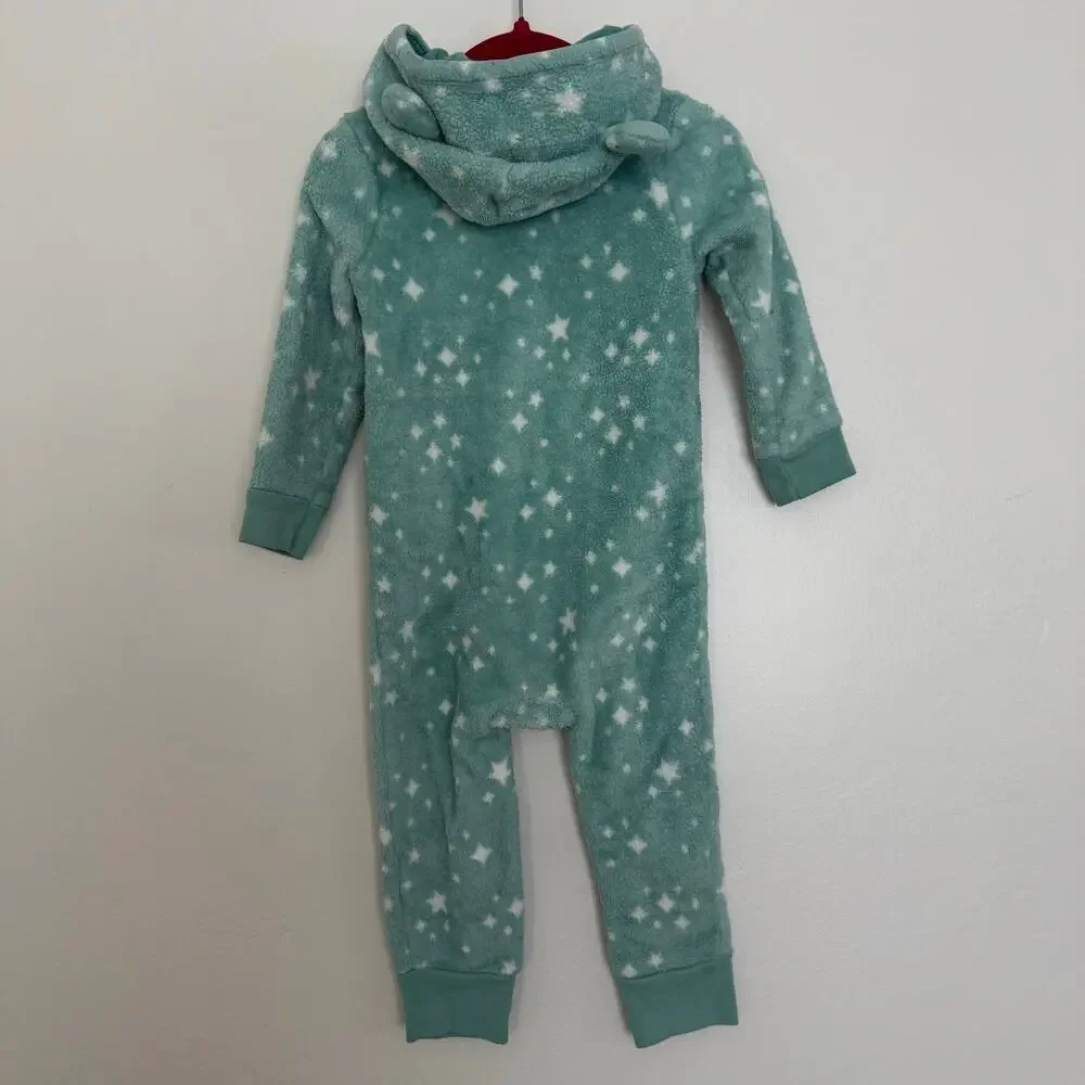 Carter’s Cozy Fleece Rompers, Bear and Stars, Bundle of 2